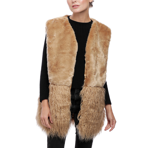 Love Culture Ivory Faux Fur Vest - Picture 6 of 6